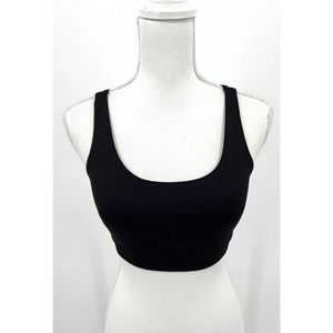 Lululemon Womens Size 8 Black Yoga Workout Cross Back Straps Sports Bra Padded